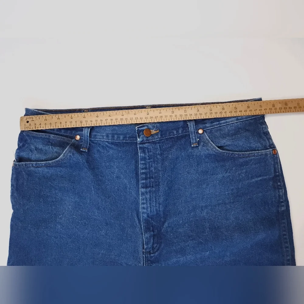 Wrangler Jeans 13MWZ Dark Wash Retro Cowboy Cut Jeans Mens Size 38x35
